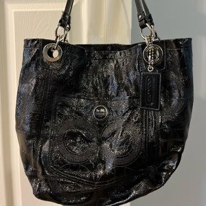 Black coach purse